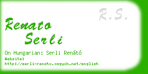 renato serli business card